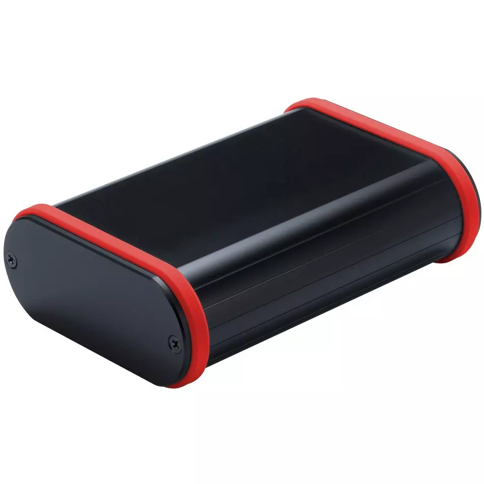TAKACHI MXB Series Aluminum Mobile Case with Silicone Band 97.9x44.7x140 mm, MXB4-10-14BRP