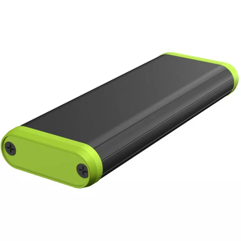 TAKACHI MX Series Round Mobile Case 41x15x110 mm black / lime, MX2-4-11BLH