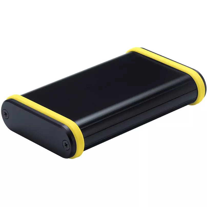 TAKACHI MXB Series Aluminum Mobile Case with Silicone Band 59.6x20.3x96 mm, MXB2-6-10BYP