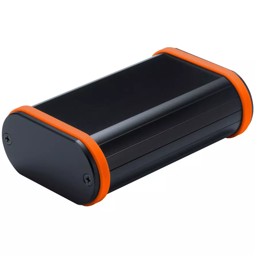 TAKACHI MXB Series Aluminum Mobile Case with Silicone Band 72x38.2x112 mm, MXB4-7-11BOP