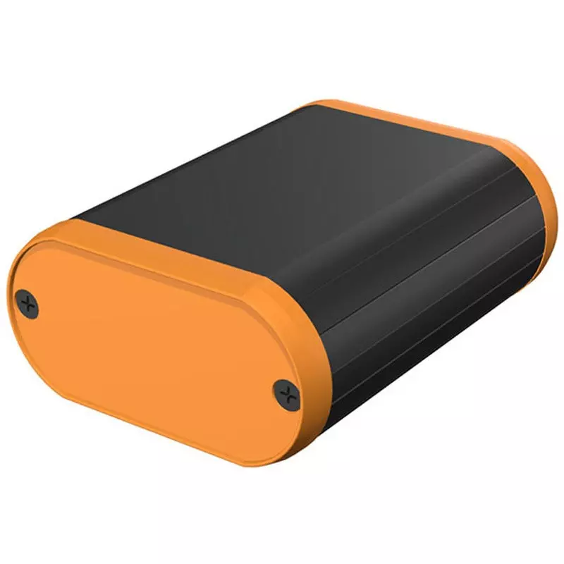 TAKACHI MX Series Round Mobile Case 70x35x90 mm Black / Orange, MX4-7-9BOH