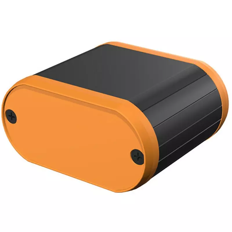 TAKACHI MX Series Round Mobile Case 70x35x60 mm Black / Orange, MX4-7-6BOH