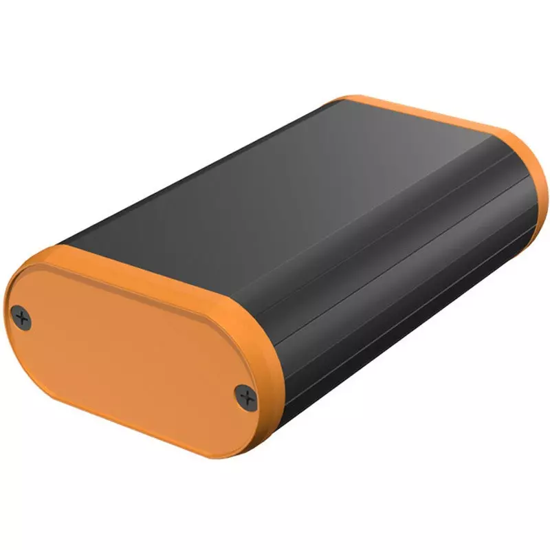 TAKACHI MX Series Round Mobile Case 70x35x120 mm Black / Orange, MX4-7-12BOH
