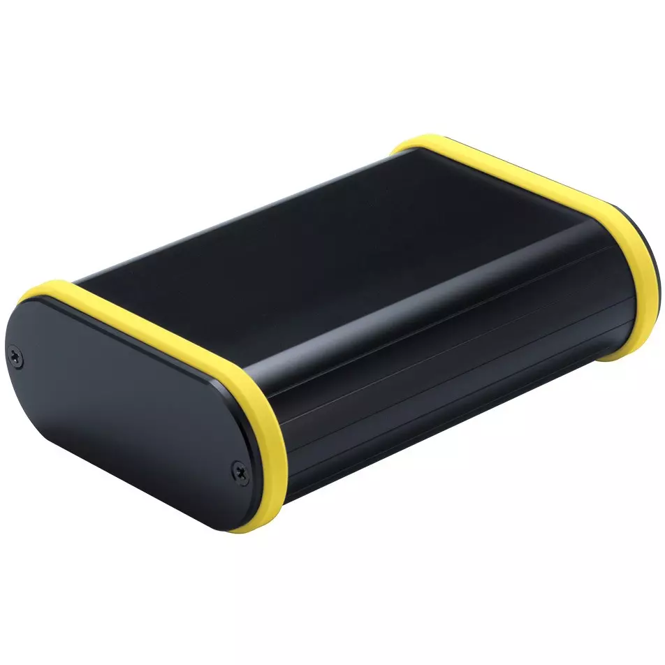 TAKACHI MXB Series Aluminum Mobile Case with Silicone Band 97.9x44.7x140 mm, MXB4-10-14BYP