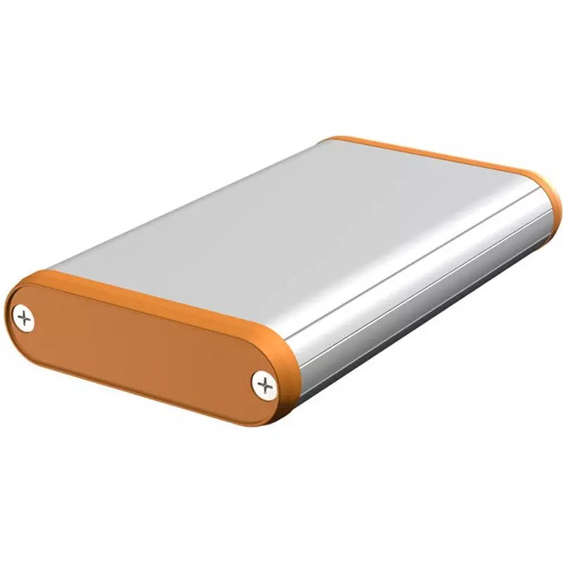 TAKACHI MX Series Round Mobile Case 70x20x120 mm Silver / Orange, MX2-7-12SOH