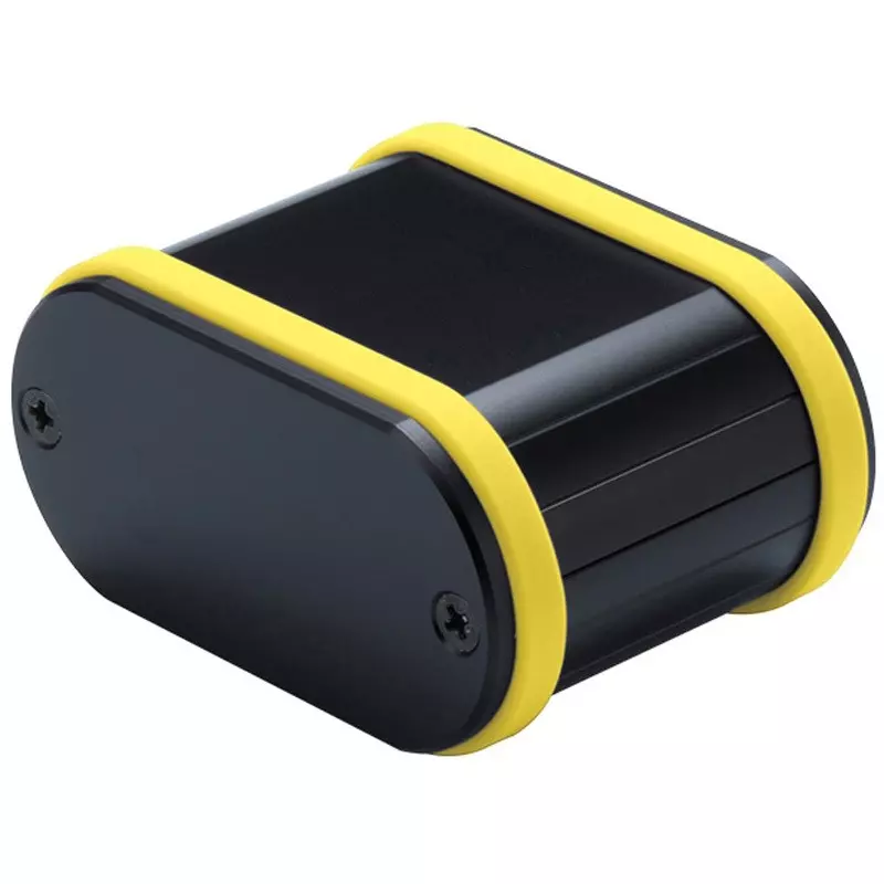 TAKACHI MXB Series Aluminum Mobile Case with Silicone Band 72x38.2x52 mm, MXB4-7-5BYP