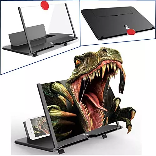 PremiumAV 3D HD Screen Magnifier with Phone Stand for All Smartphones