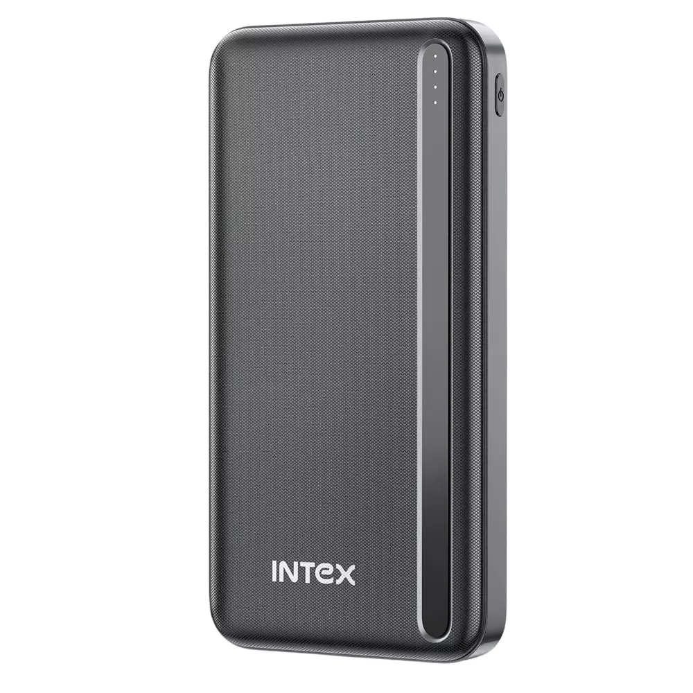 INTEX Power Bank 10000 mAh Capacity 12 W Maximum Output Power Cream Black, Ultra 10K Poly CBK