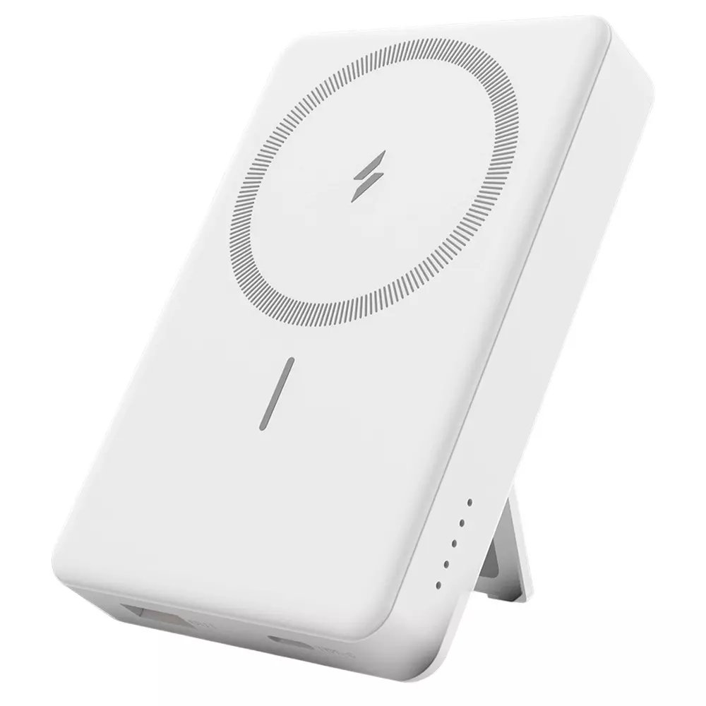INTEX Wired & Wireless Power Bank 10000mAh Capacity 22.5 W Maximum Output Power White, Strong Volt QCPD 10K POLY