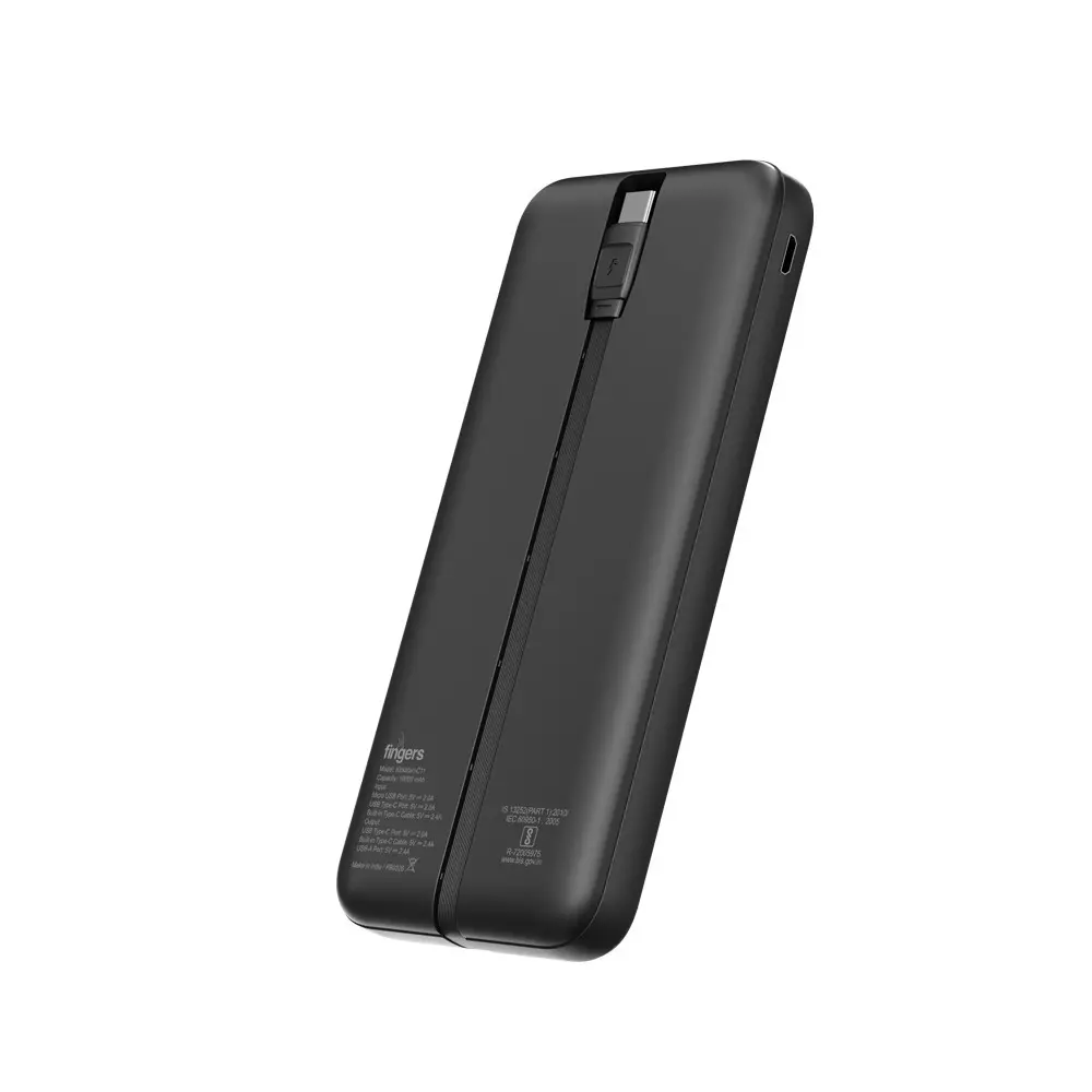 fingers-power-bank-10000-mah-battery-capacity-12-w-output-power-li-polymer-battery-cell-composition-black-color-kickstart-c11