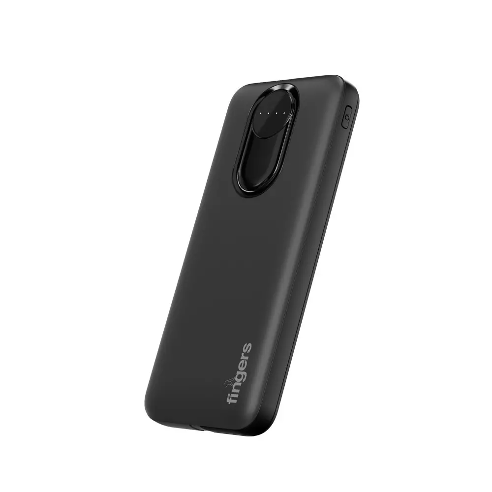 fingers-power-bank-10000-mah-battery-capacity-12-w-output-power-li-polymer-battery-cell-composition-black-color-kickstart-c11