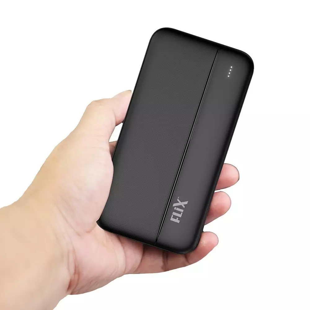 Flix Beetel QCPD Power Bank 22.5 W 10000 mAH Battery Capacity USB C/B Black
