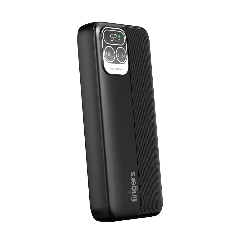 fingers-power-bank-20000-mah-battery-capacity-li-polymer-battery-cell-composition-rick-black-color-powerpump-p65