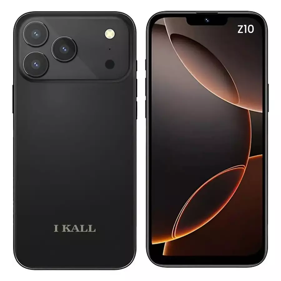 Ikall Smartphone  6.53 inch (16.59 cm) HD Display, 4 GB RAM, 64 GB Storage, 20 MP Rear + 8 MP Front Camera, 4000 mAh Battery, Android 14, Octa Core, 4G Volte, IK-Z10-Black