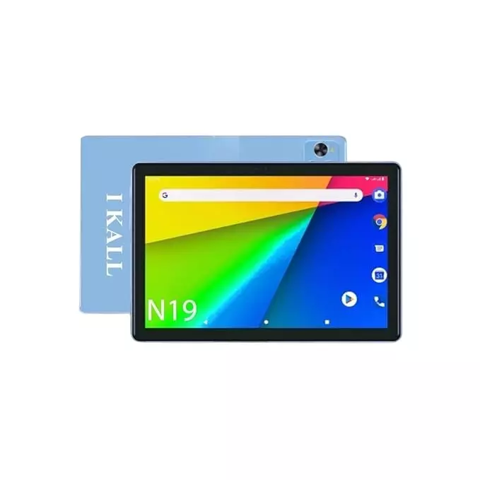 Ikall Tablet 10 inch (25.4 cm) HD+ Display, 4 GB RAM, 64 GB ROM (Expandable), Android with Octa-Core Processor, 13 MP Rear + 8 MP Front Camera, 6000 mAh Battery, WiFi & 4G Voice Calling, IK-N19-BLUE