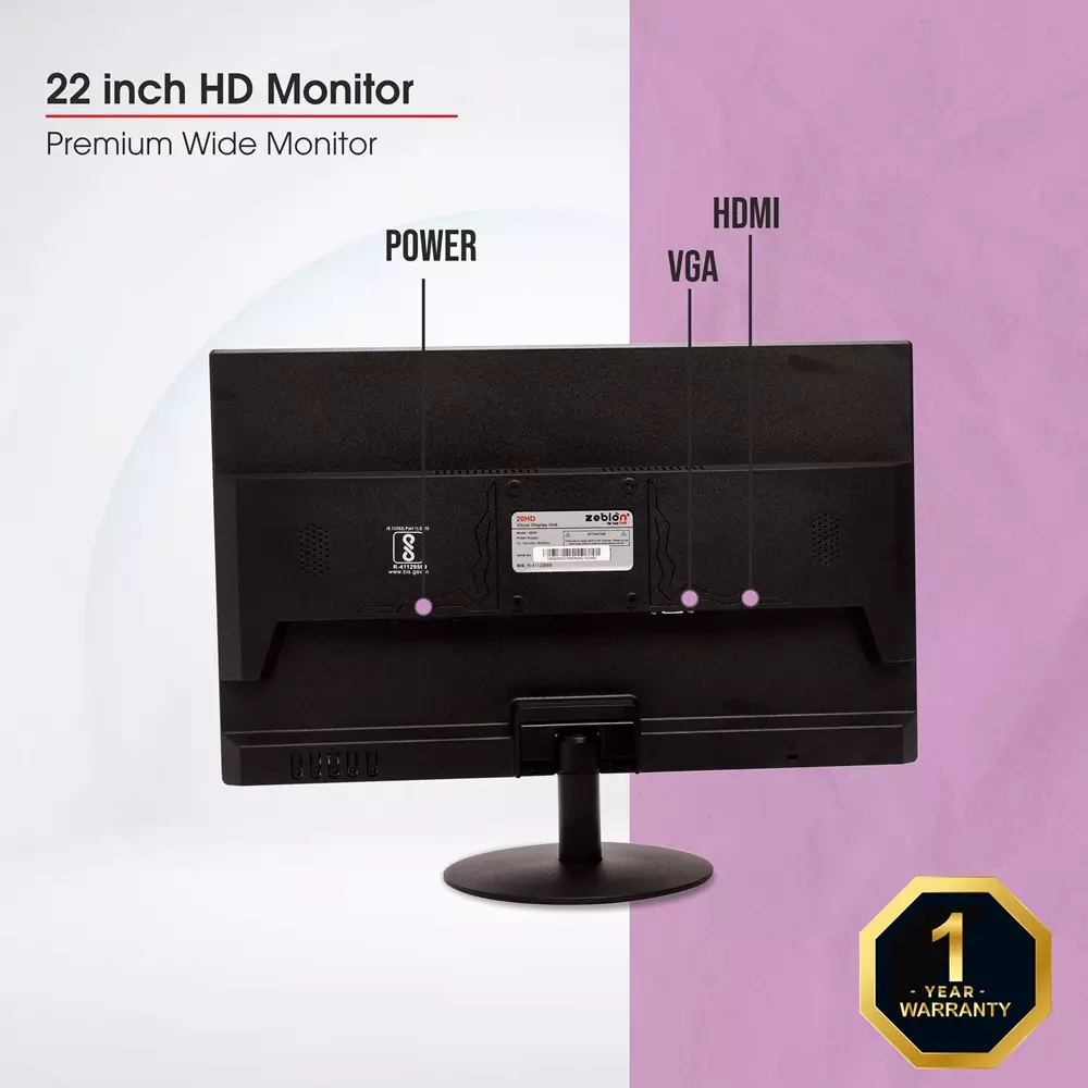 Zebion 22HD 22 inch LED HD Monitor
