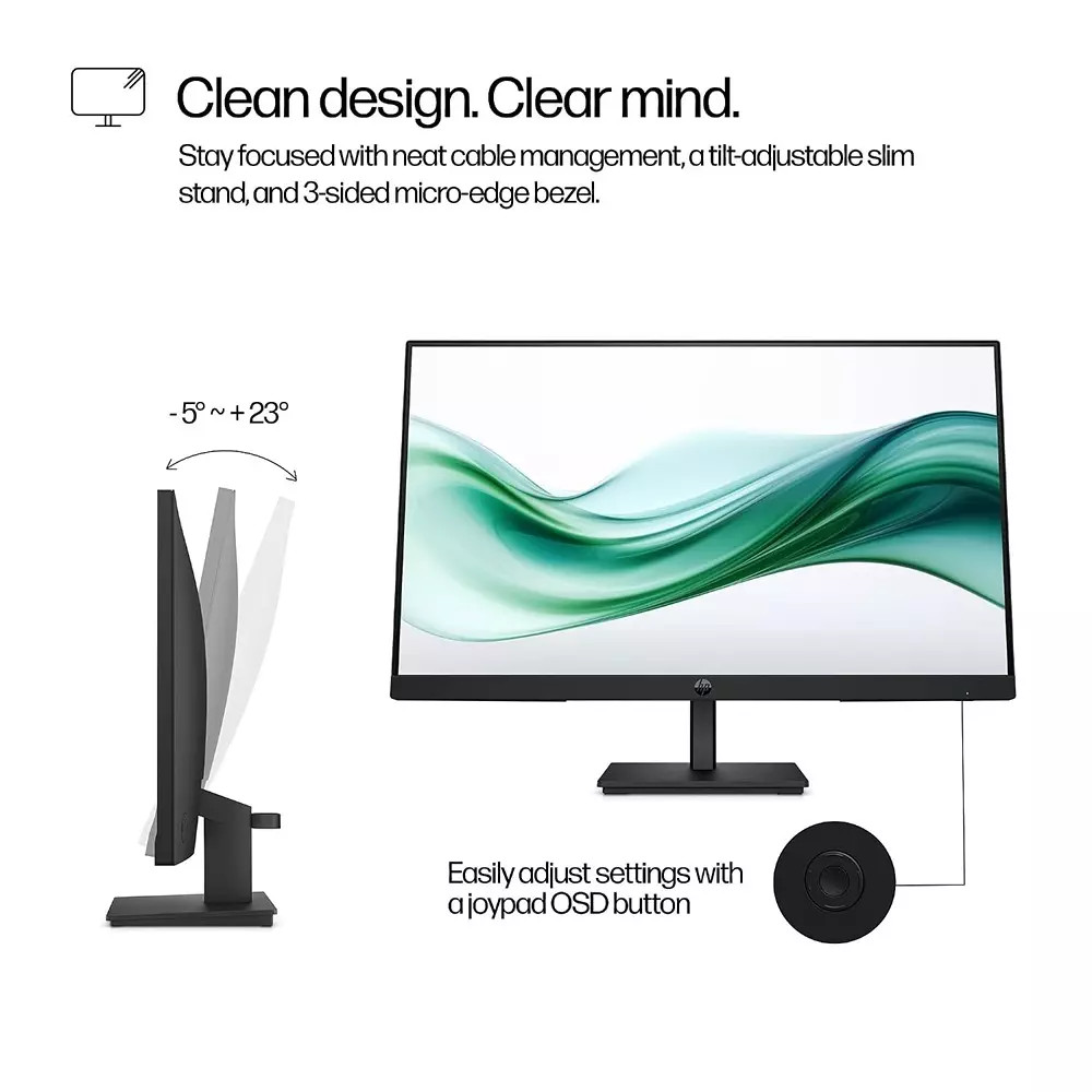 hp-monitor-238-inch-60450-mm-screen-size-va-display-type-169-aspect-ratio-1920-x-1080-native-resolution-5-milliseconds-response-time-100-hz-refresh-rate-9u5c1aa