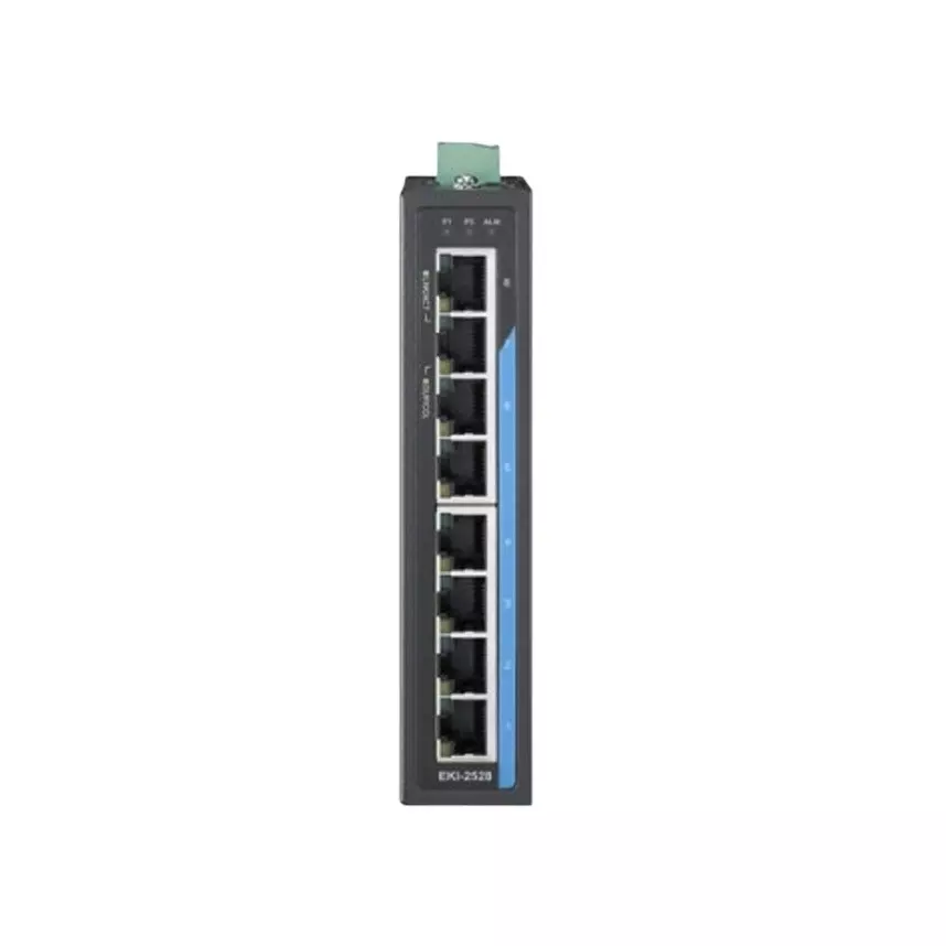 Advantech Ethernet Switch -40 to 75â„ƒ Operating Temperature Range Ethernet Interface 8 ports No. of Port, EKI-2728I-D