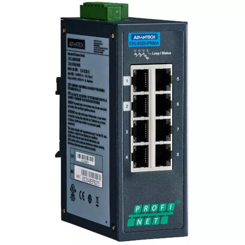 Advantech Ethernet Switch -10 to 60â„ƒ Operating Temperature Range Ethernet Interface, EKI-5528-PNMA-AE