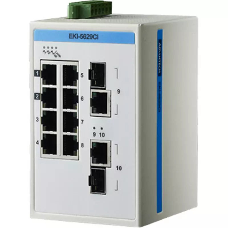 Advantech Ethernet Switch -40 to 75â„ƒ Operating Temperature Range 10 ports No. of Port, EKI-5629CI-AE