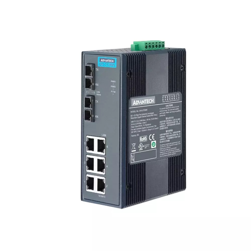 Advantech Ethernet Switch -10 to 60â„ƒ Operating Temperature Range 8 ports No. of Port, EKI-2728S-AE