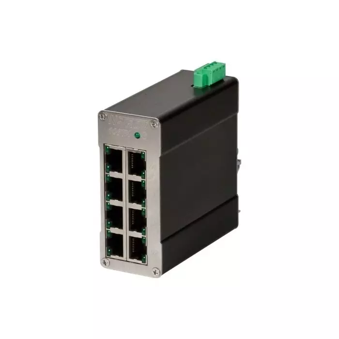 Red Lion 108TX Series DIN Rail Mount Ethernet Switch, 8 RJ45 Ports, 10/100Mbit/s Transmission, 10 - 30V dc, 108TX-MDR