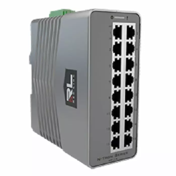 Red Lion Unmanaged 16 Port Ethernet Switch With PoE RJ-45, NT-116-0000-0000