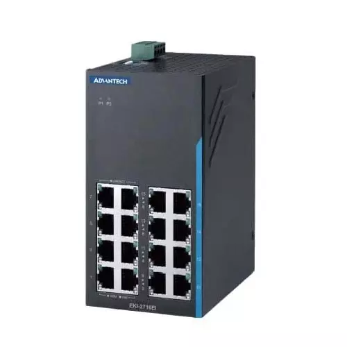 Advantech Unmanaged Ethernet Switch RJ-45 Interface, EKI-2716EI-A
