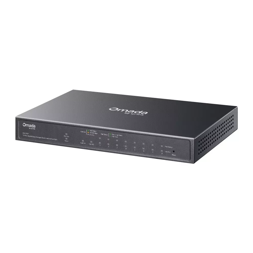 tp-link-managed-ethernet-switch-10-port-8-k-mac-address-4-mbit-packet-buffer-memory-20-gbps-switching-capacity-es210gp