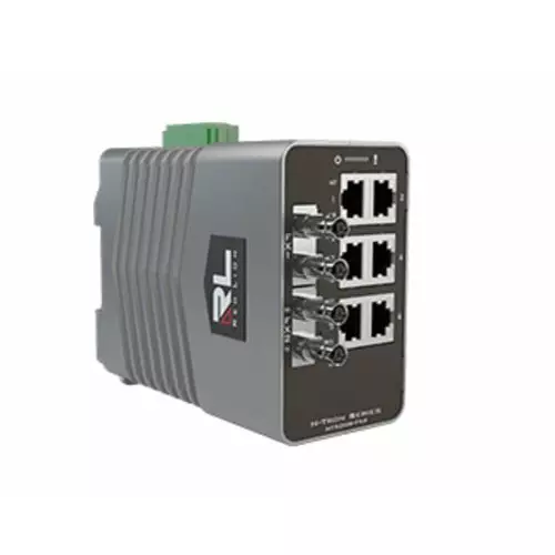 Red Lion Managed 8 Port Industrial Ethernet Switch, NT-5008-FX2-ST40