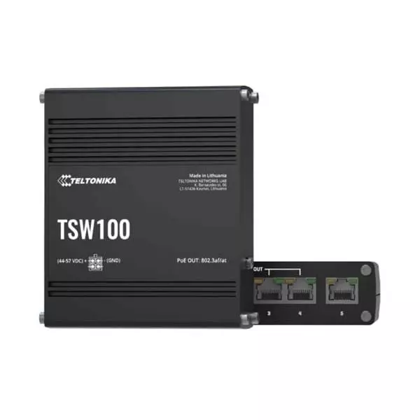 Teltonika Unmanaged Ethernet Switch RJ45 Interface, TSW100010030