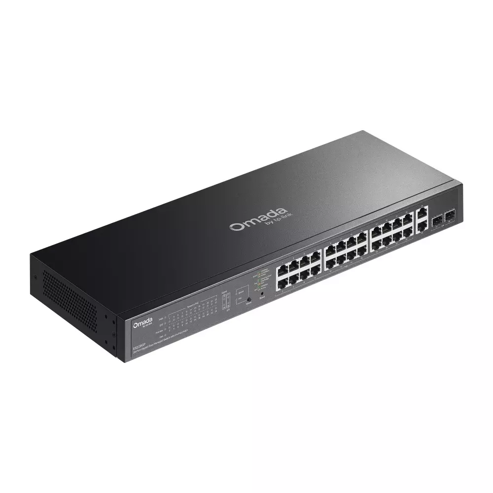 tp-link-managed-ethernet-switch-28-port-8-k-mac-address-4-mbit-packet-buffer-memory-56-gbps-switching-capacity-es228gp