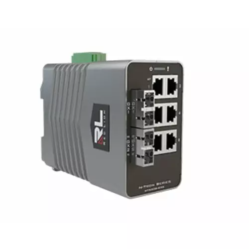 Red Lion Managed 8 Port Industrial Ethernet Switch, NT-5008-GX2-SC00
