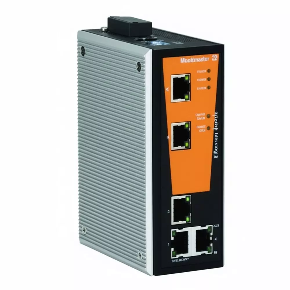 Weidmuller Unmanaged Ethernet Switch Ethernet, RS-232 Interface, 1504280000