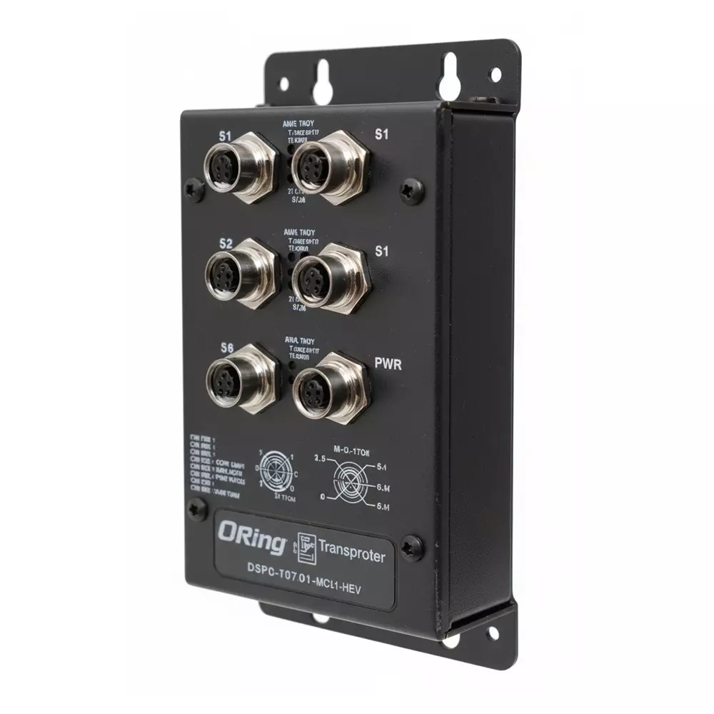 ORing Unmanaged Ethernet Switch M12 Interface, TXPS-141XT-M12-24V