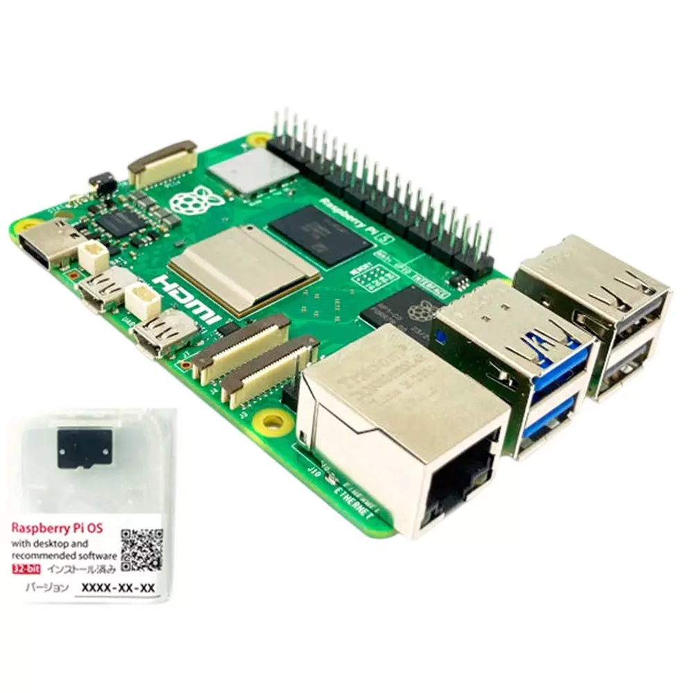Kyoritsu Electronics Raspberry Pi 【SD】32 GB Class10 Capacity 【SoC】Broadcom BCM2712 + RP1-C0 Spec, RASPi5-SDST8GB