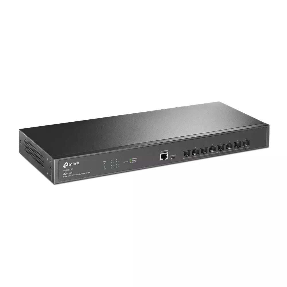 tp-link-managed-ethernet-switch-8-port-32-k-mac-address-16-mbit-packet-buffer-memory-160-gbps-switching-capacity-tl-sx3008f