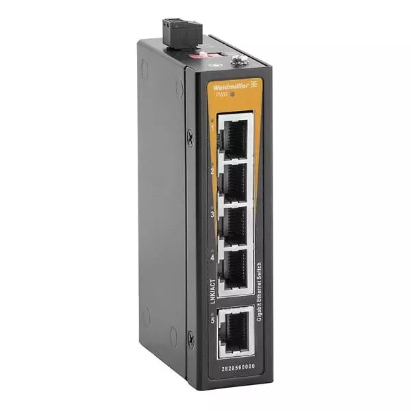 Weidmuller Unmanaged Ethernet Switch 170 mA Operating Supply Current, 2828560000