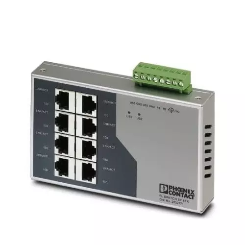 Phoenix Contact FL Switch Ethernet, Fiber Optic Interface, 2832771