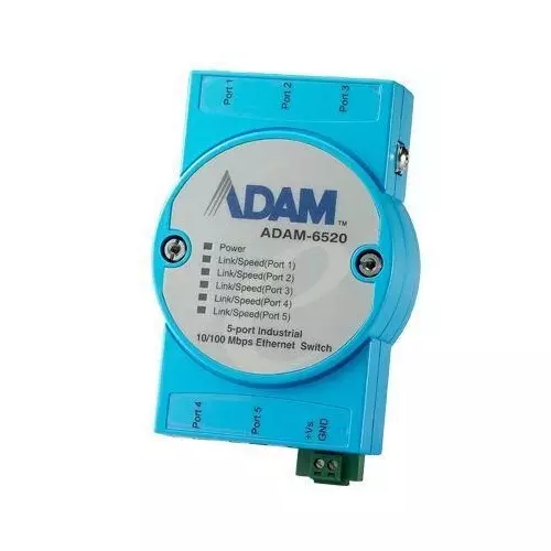 Advantech Unmanaged Ethernet Switch Ethernet Interface, ADAM-6520I-AE