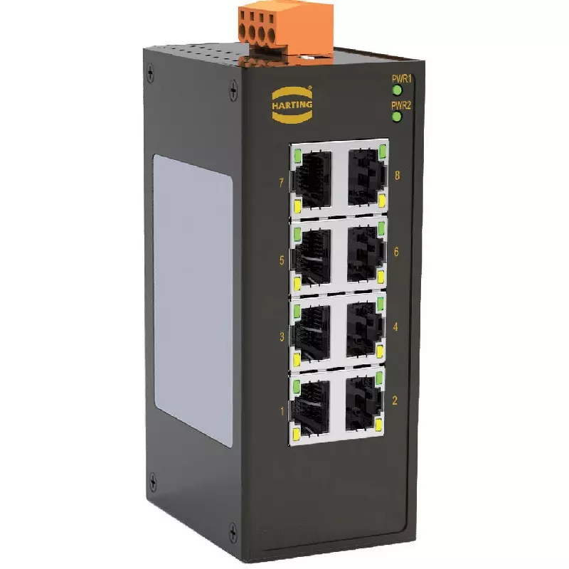 Harting Industrial Ethernet Switch 12-48VDC/18-30 V AC, 72302218028