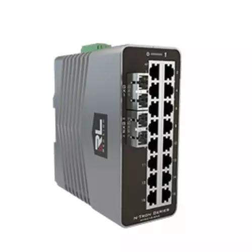 Red Lion Managed 18 Port Industrial Ethernet Switch, NT-5018-GX2-SC00
