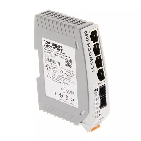 Phoenix Contact FL Switch Ethernet, Fiber Optic Interface, 1085214
