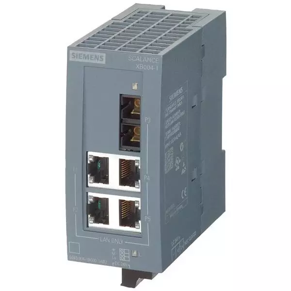 Siemens Unmanaged Ethernet Switch Ethernet, Fiber Optic Interface, 6GK50041BD001AB2