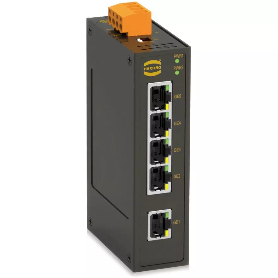 Harting Industrial Ethernet Switch 12-48VDC/18-30 V AC, 72302228008