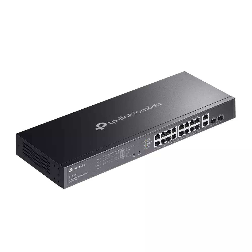 tp-link-managed-ethernet-switch-20-port-8-k-mac-address-4-mbit-packet-buffer-memory-40-gbps-switching-capacity-es220gmp