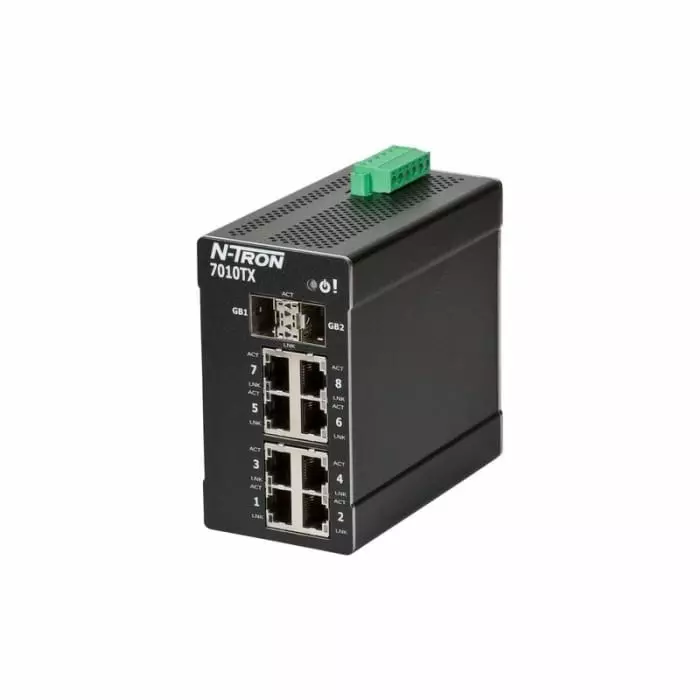 Red Lion TX Series DIN Rail Mount Ethernet Switch, 16 RJ45 Ports, 10/100Mbit/s Transmission, 10 - 30V dc, 7018TX