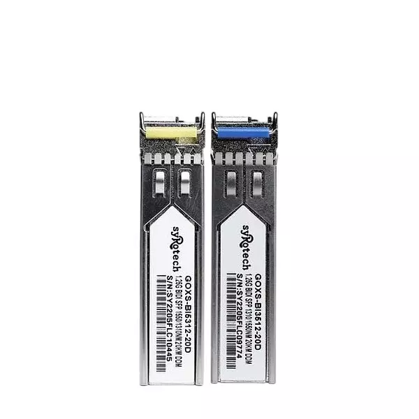 Syrotech 20KM 1.25G 1310 Single Mode Single Fiber SFP Module 1 Pair Compliant with SFP MSA and SFF-8472