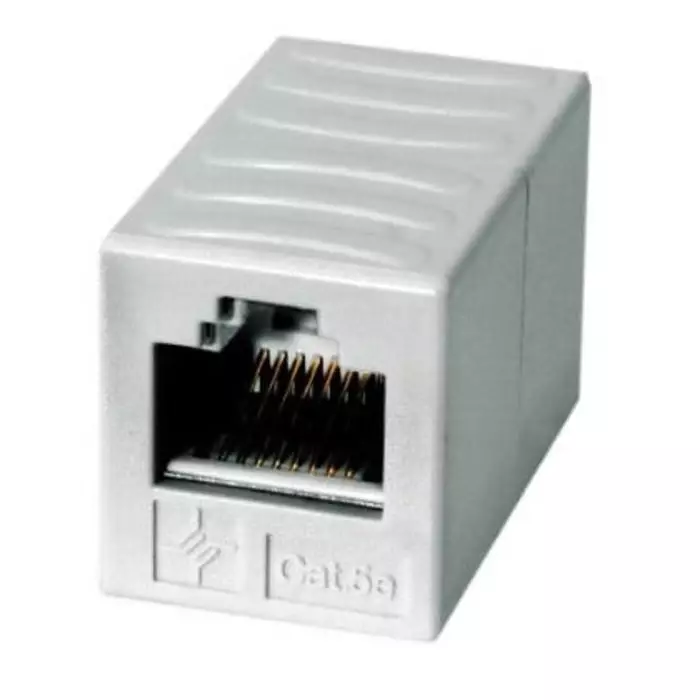 Telegartner Single-Port RJ11 RJ12 RJ45 Ethernet Coupler Cat6a Shielded, 100023166