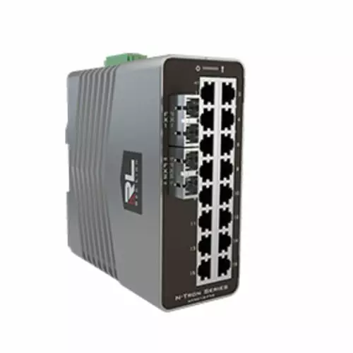 Red Lion Managed 18 Port Industrial Ethernet Switch, NT-5018-FX2-SC40